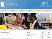 Tablet Screenshot of humboldtschule-hg.de
